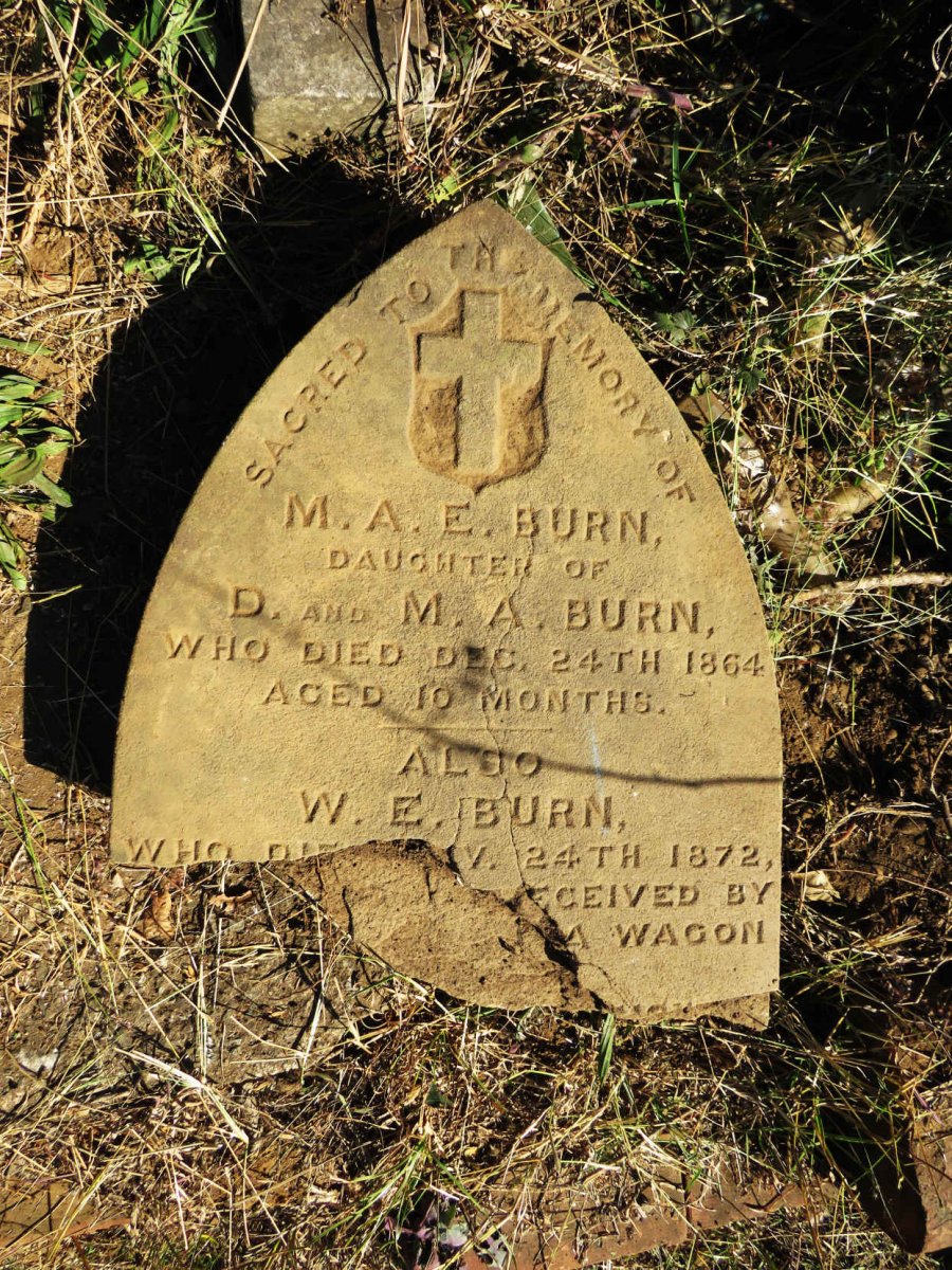 BURN M.A.E. -1864 :: BURN W.E. -1872
