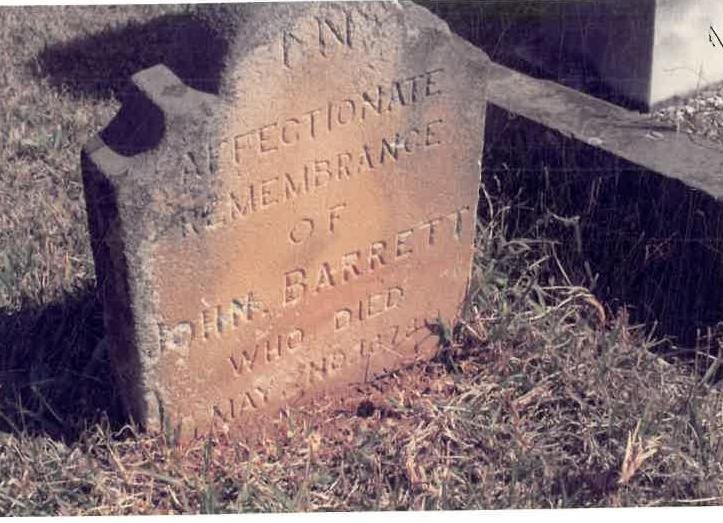 BARRETT John -1878