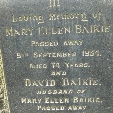 BAIKIE David -1942 &amp; Mary Ellen -1934