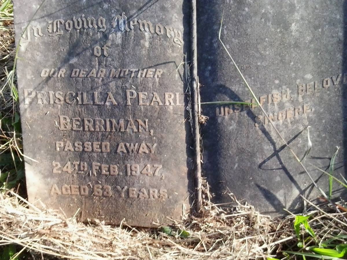 BERRIMAN Priscilla Pearl -1947