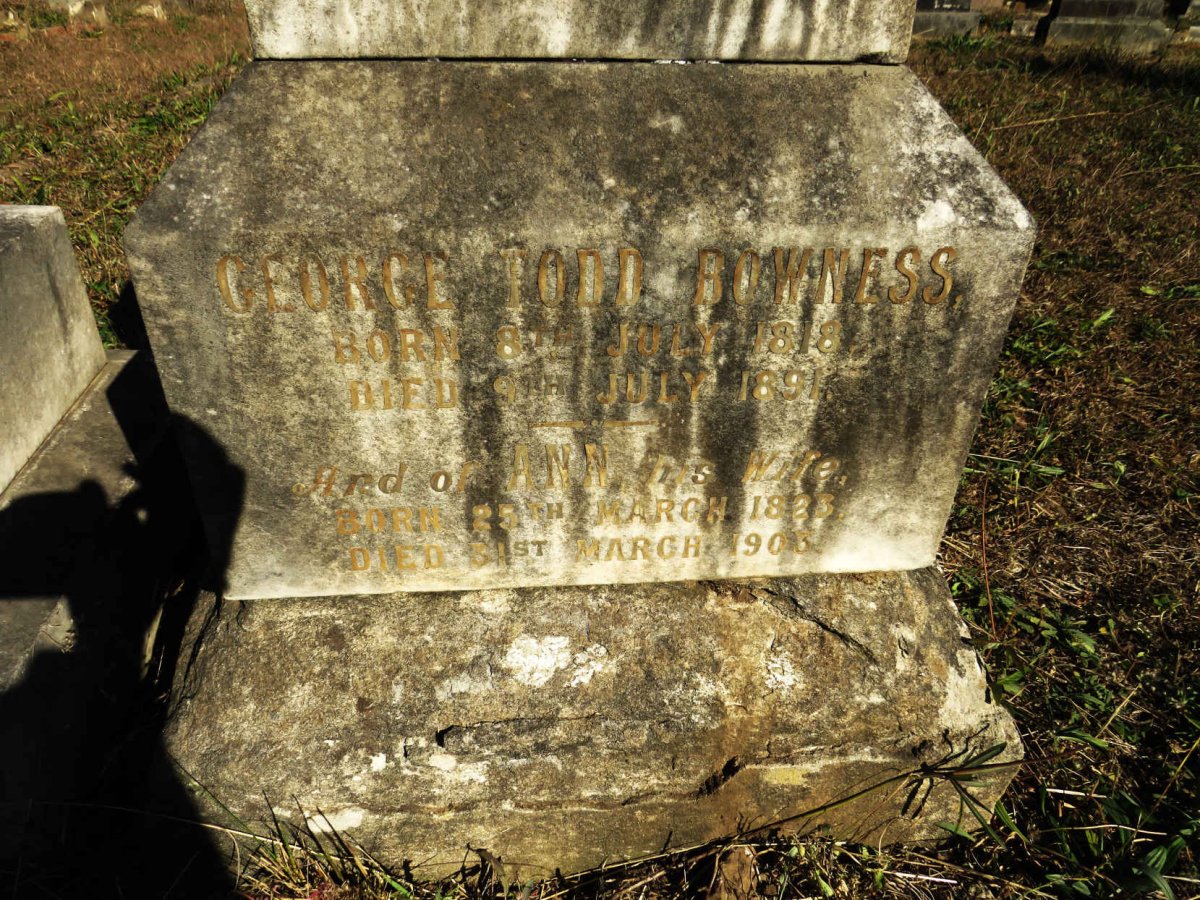 BOWNESS George Todd 1818-1891 & Ann 1823-1903 _2