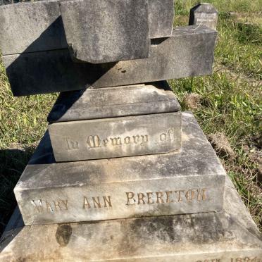 BRERETON Mary Ann -1894