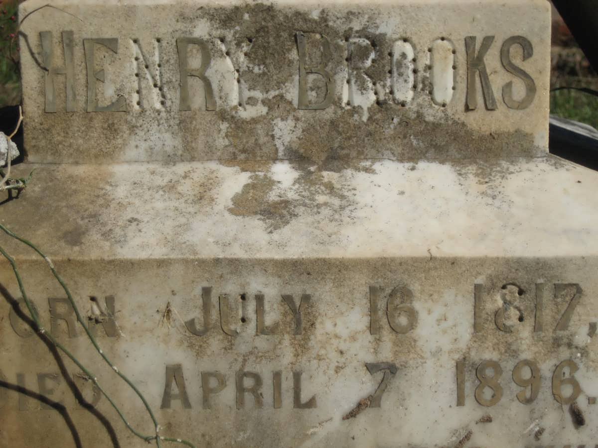 BROOKS Henry 1817-1896