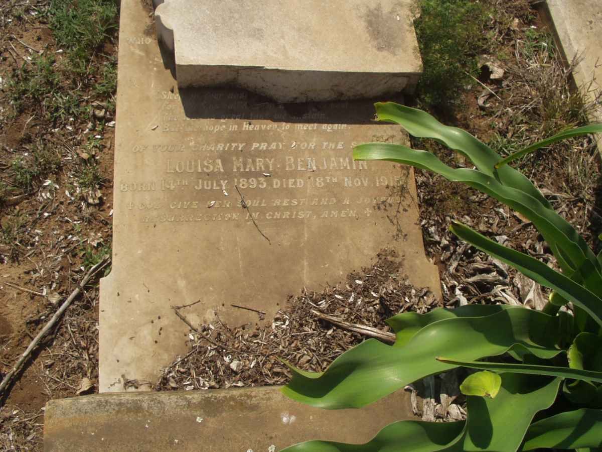BENJAMIN Louisa Mary 1893-1915