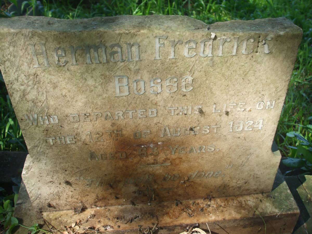 BOSSE Herman Fredrick -1924