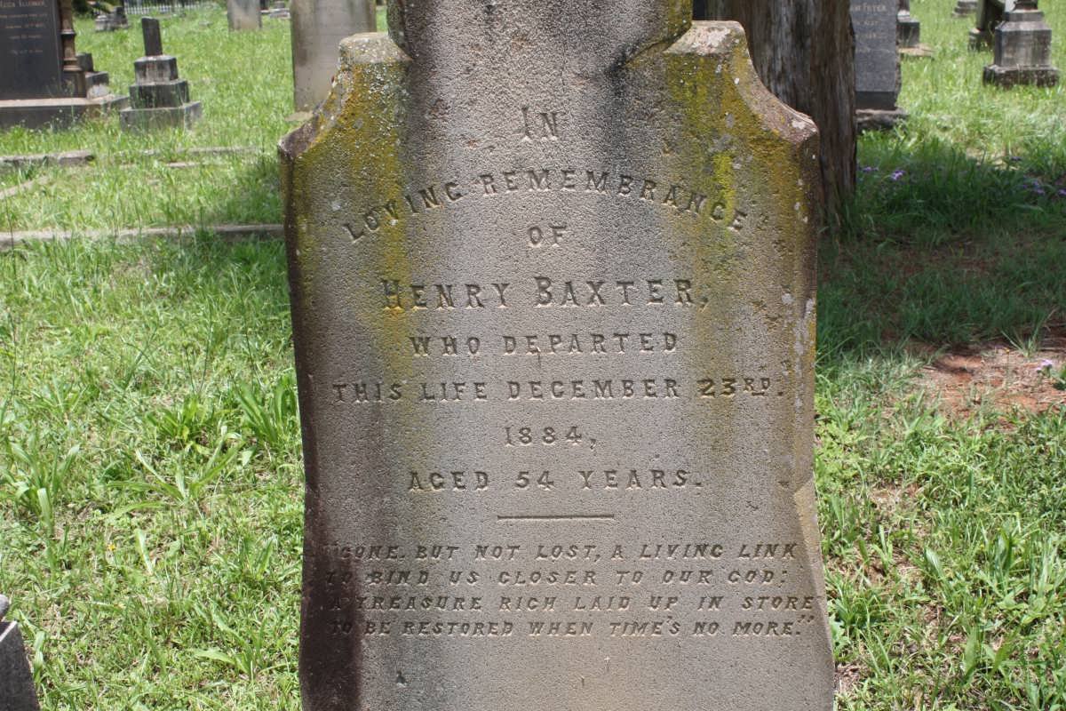 BAXTER Henry -1884