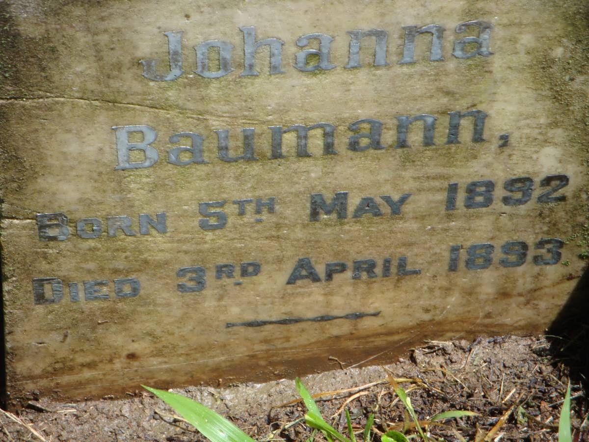 BAUMANN Johanna 1892-1893