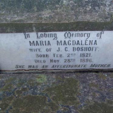 BOSHOFF Maria Magdalena 1821-1896