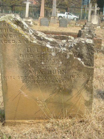 BURN D.L. -187? &amp; M.A. -1914