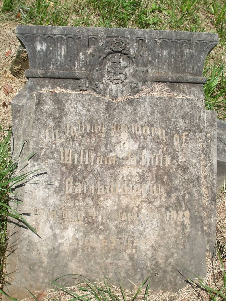 BARTHOLOMEW William Arthur -1929