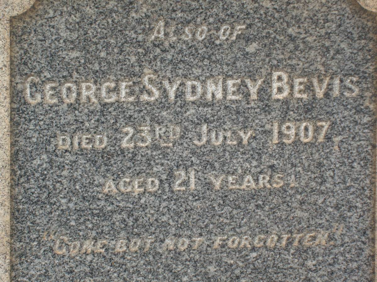 BEVIS George Sydney -1907