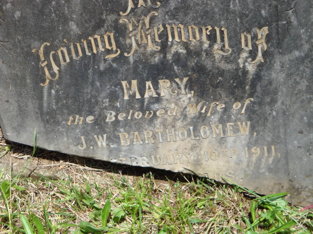 BARTHOLOMEW Mary -1911