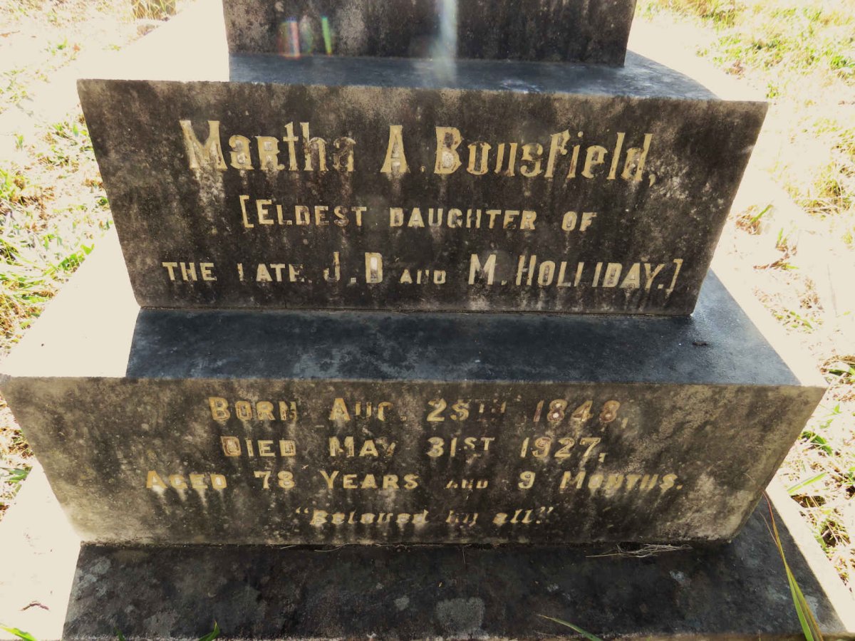 BOUSFIELD Martha A. 1848-1927
