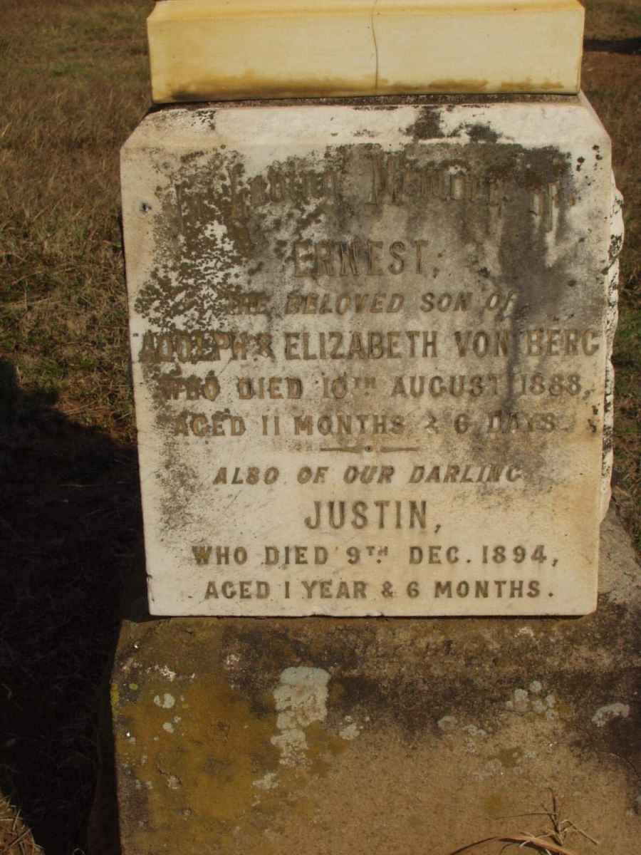 BERG Ernest, von -1888 :: BERG Justin, von -1894