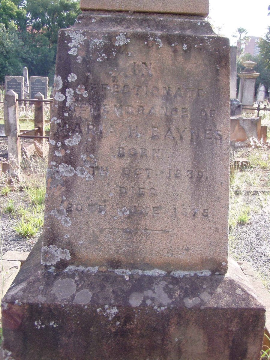 BAYNES Maria H. 1839-1875
