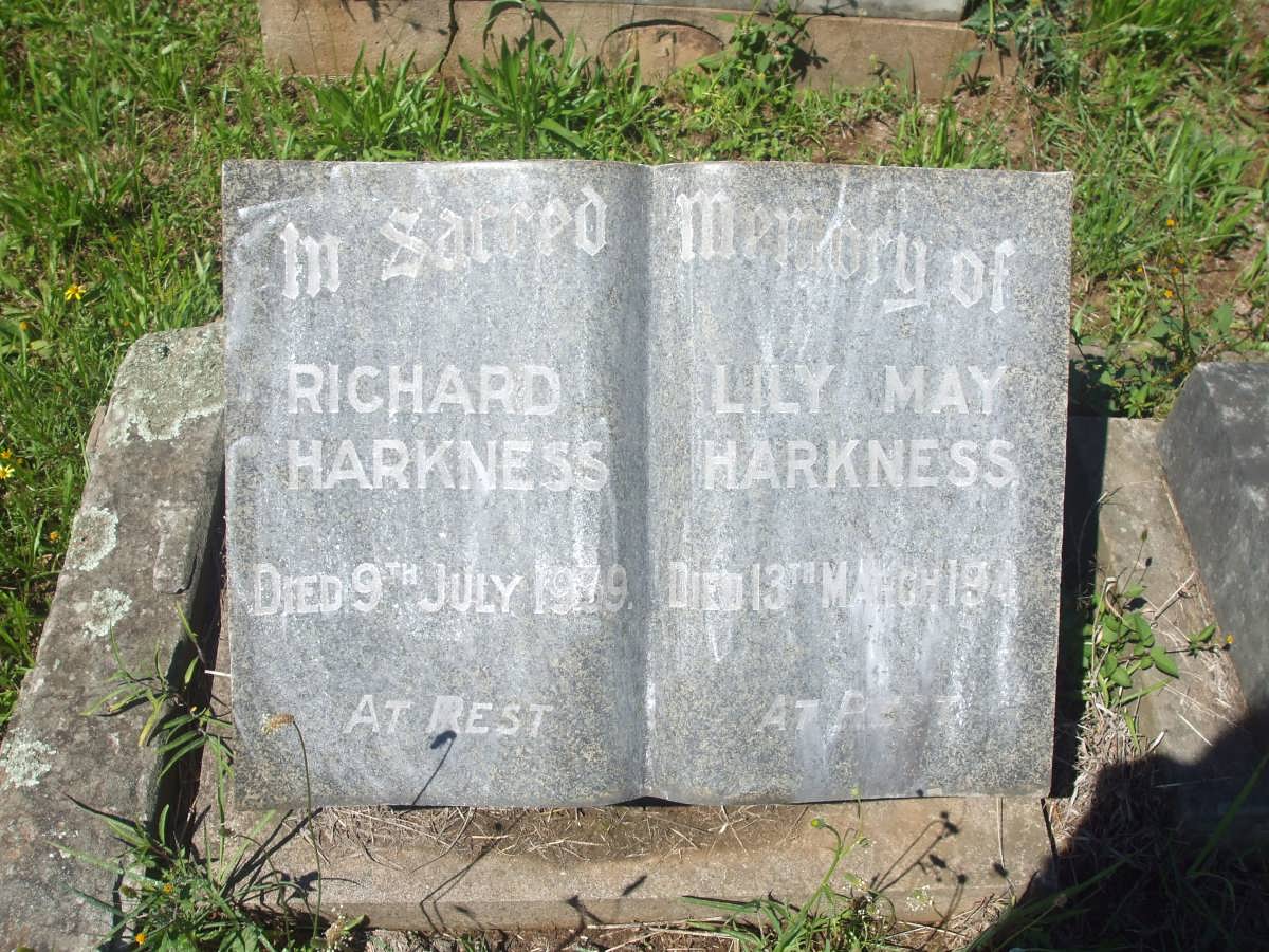 HARKNESS Richard -1939 &amp; Lily May -1944