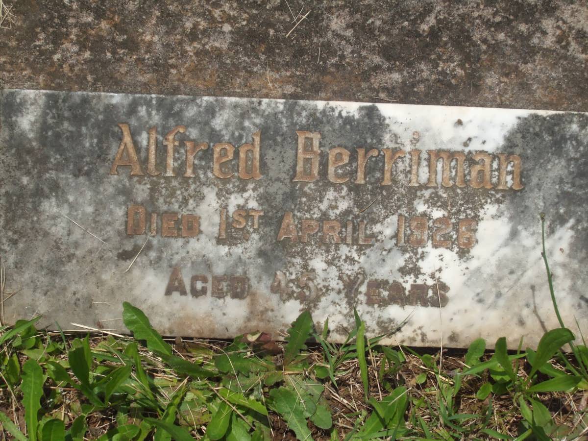 BERRIMAN Alfred -1926
