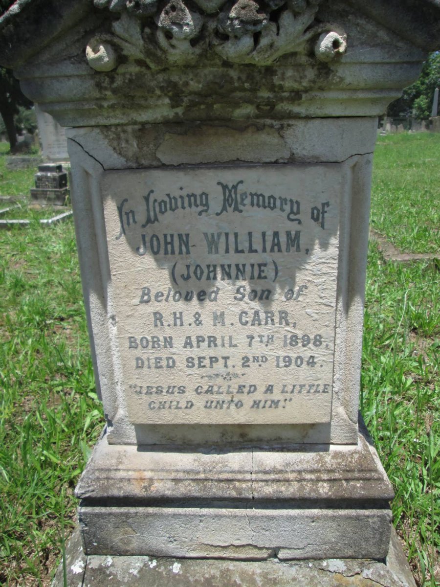 CARR John William 1898-1904