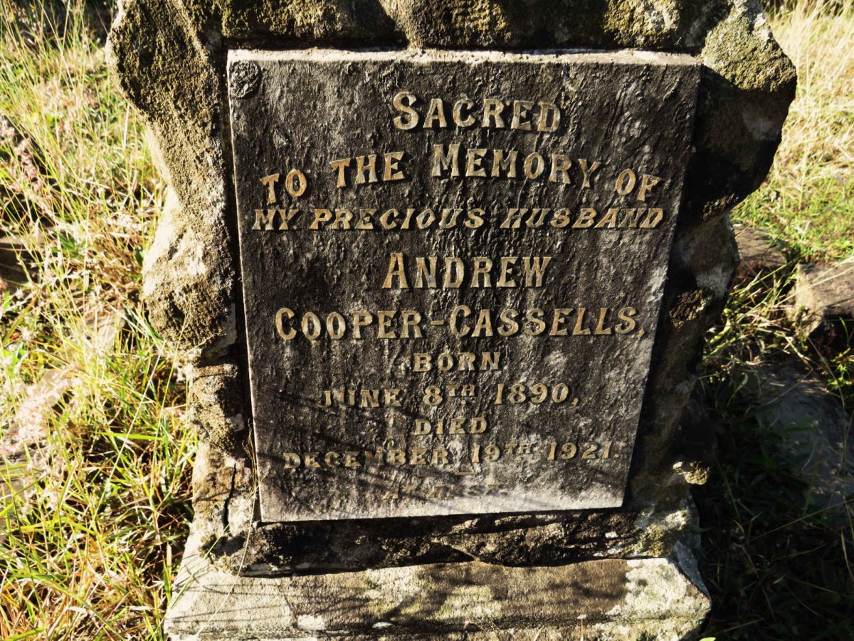 CASSELLS Andrew, COOPER- 1890-1921