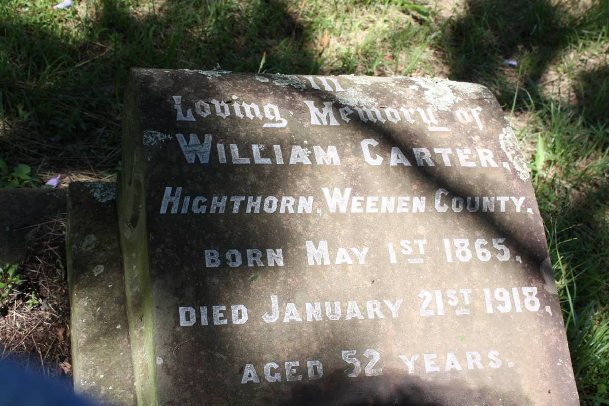 CARTER William 1865-1918