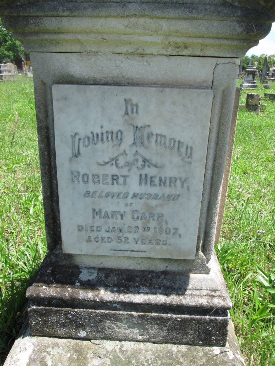 CARR Robert Henry -1907