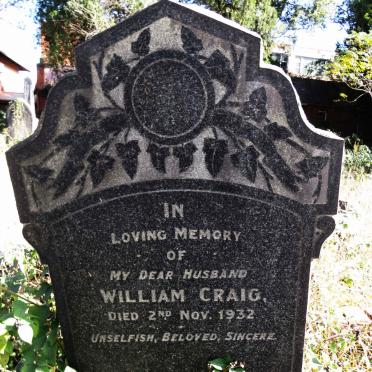 CRAIG William -1932