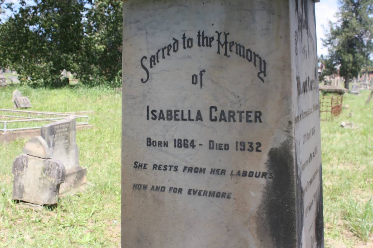 CARTER Isabella 1864-1932