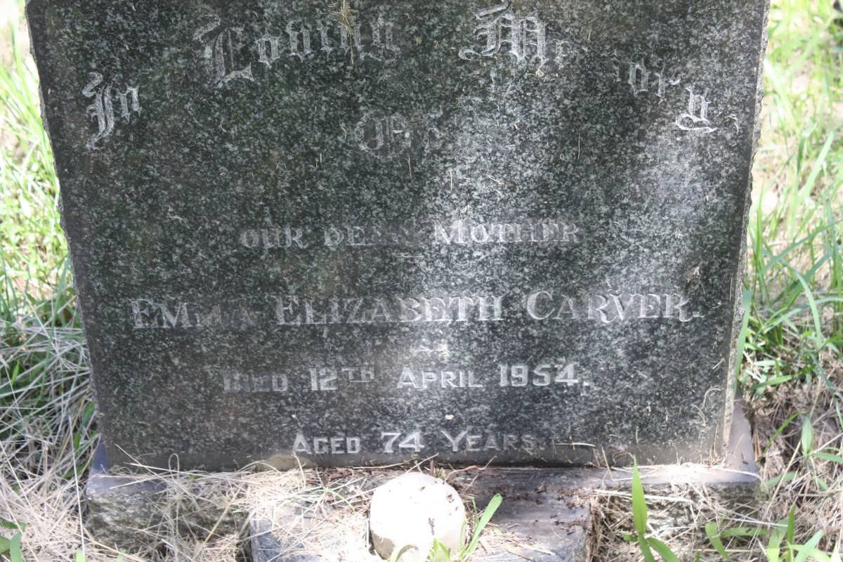 CARVER Emma Elizabeth -1954