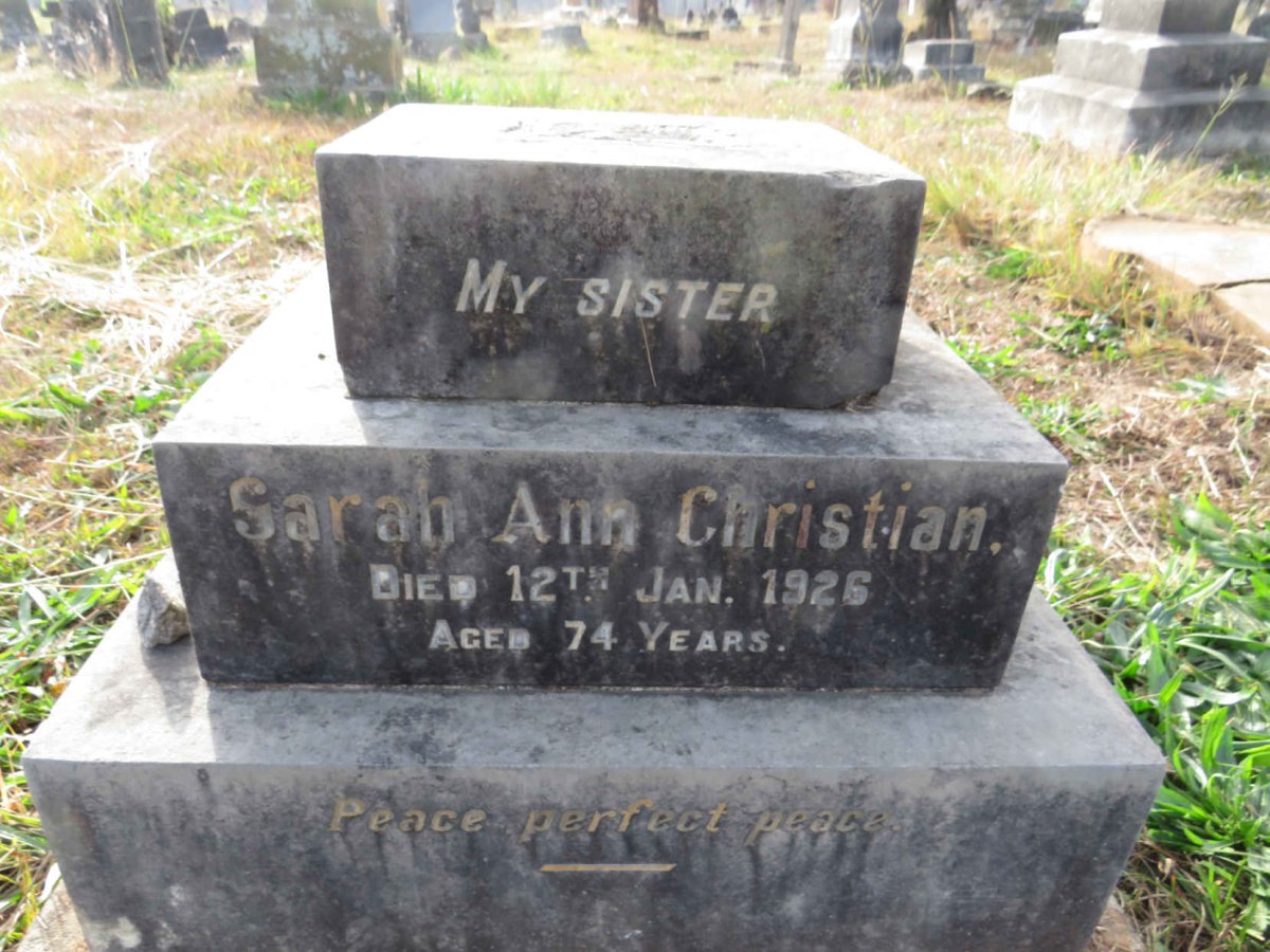 CHRISTIAN Sarah Ann -1926