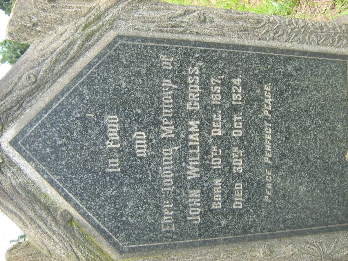 CROSS John William 1857-1924