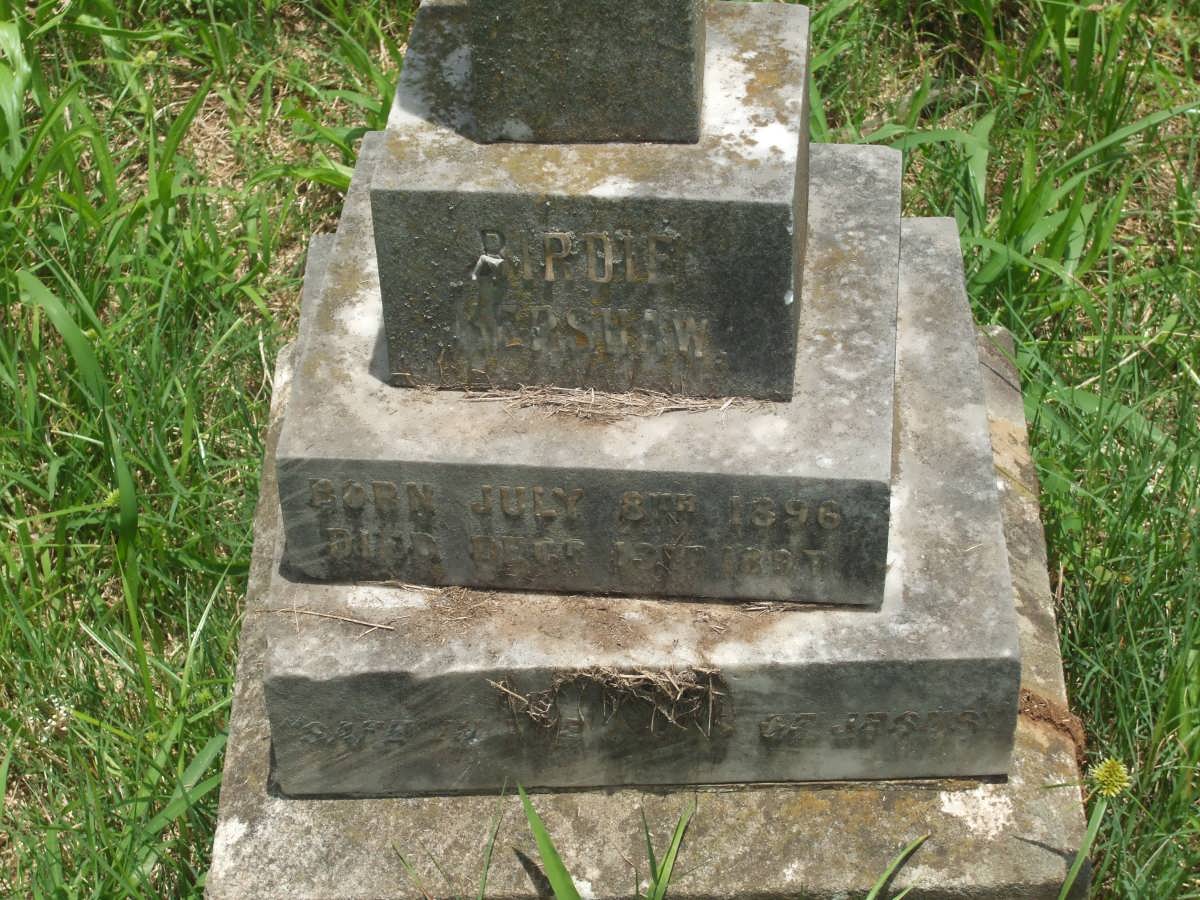 KERSHAW Birdle 1896-1897