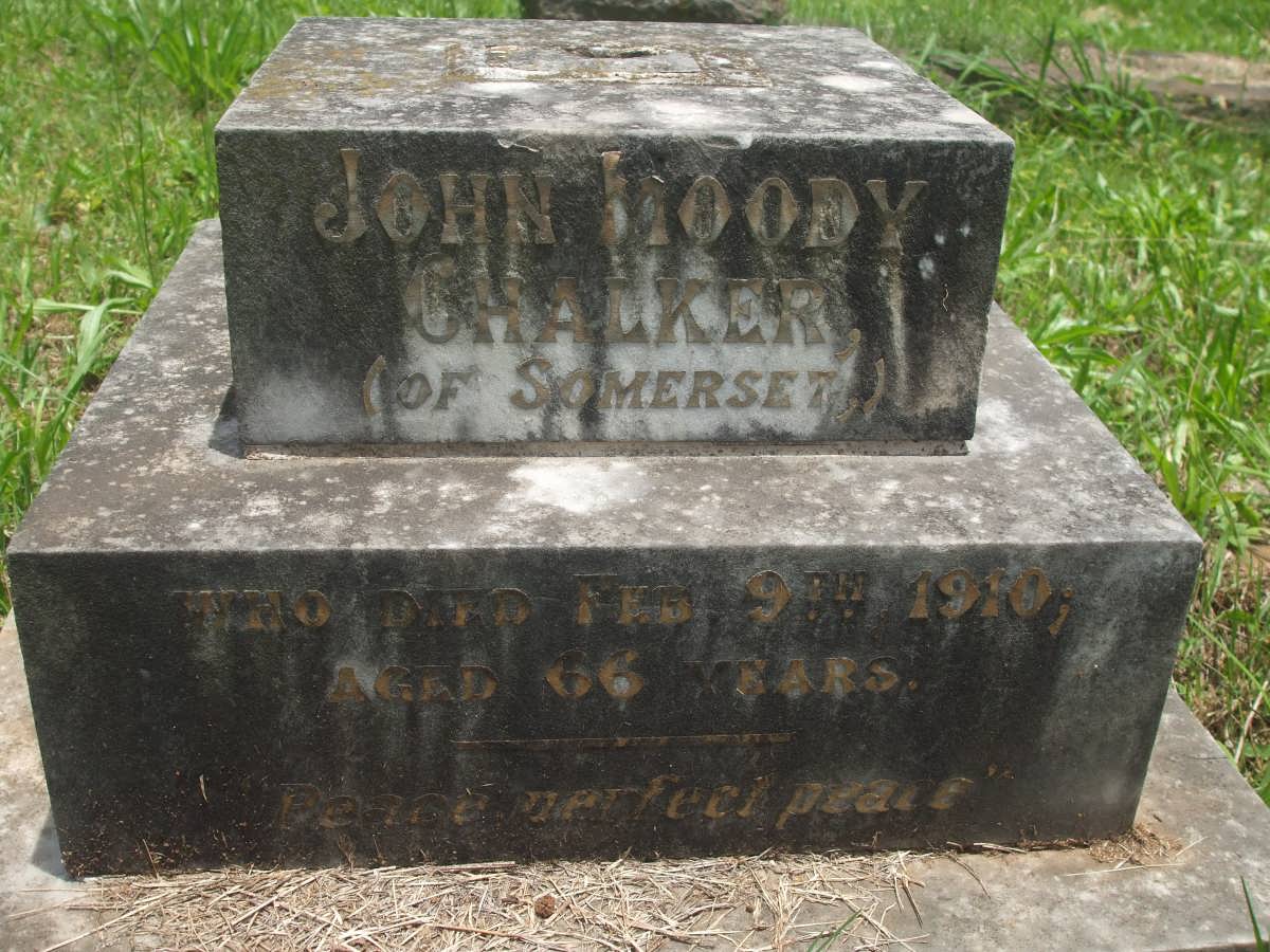 CHALKER John Moody -1910