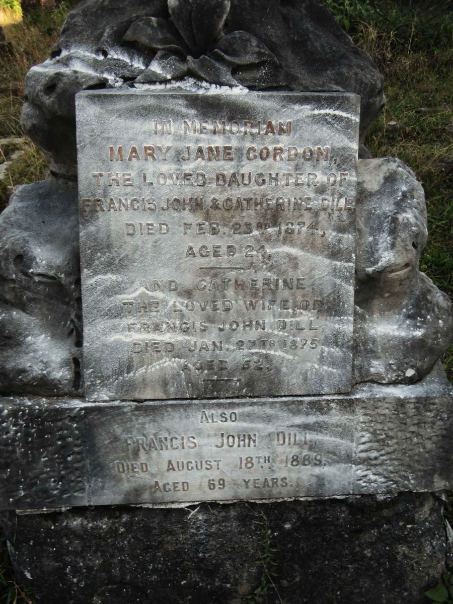 DILL Francis John -1889 & Catherine -1875 :: DILL Mary Jane Gordon -1874