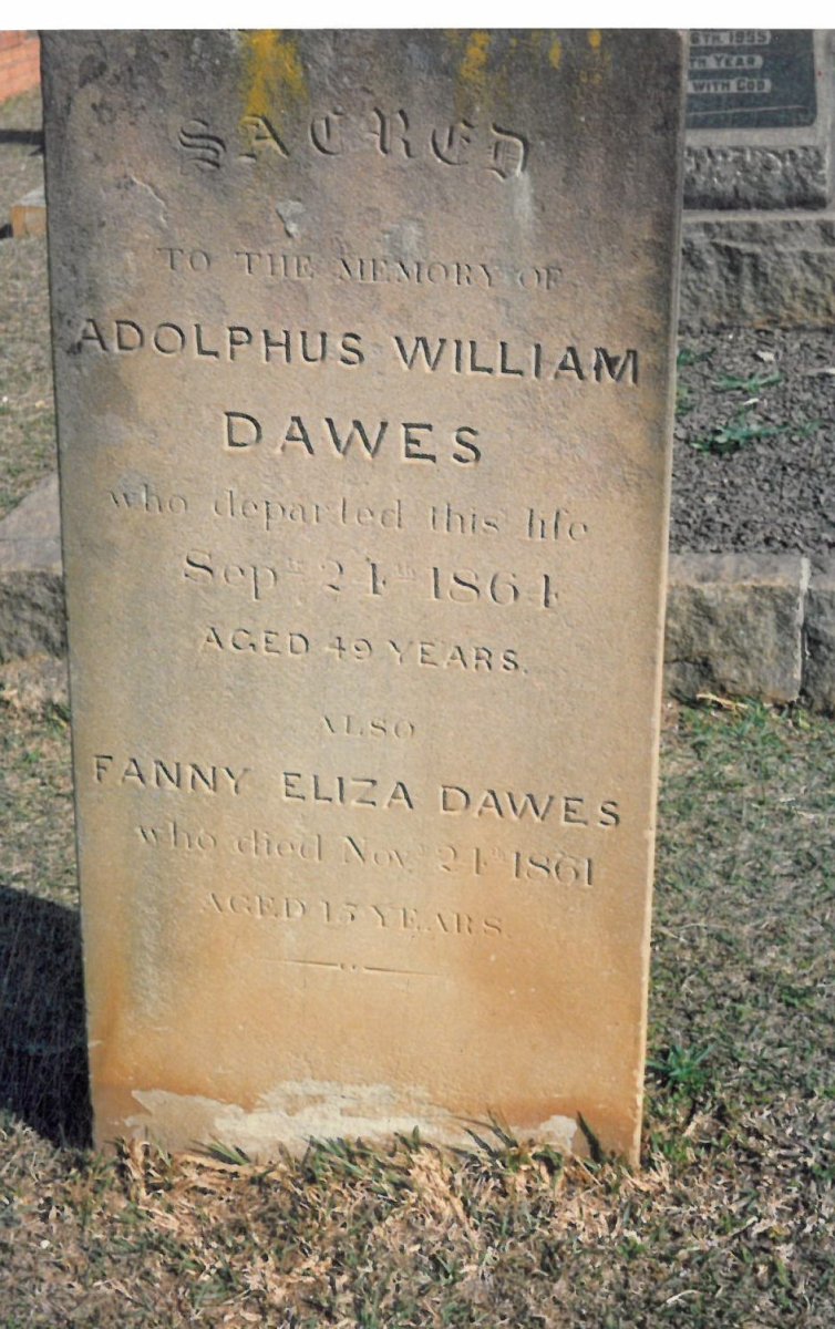DAWES Adolphus William -1861 & Fanny Eliza -1861