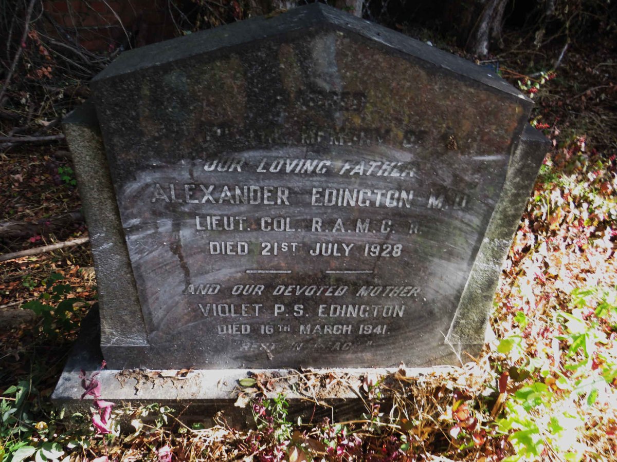 EDINGTON Alexander -1928 & Violet P.S. -1941
