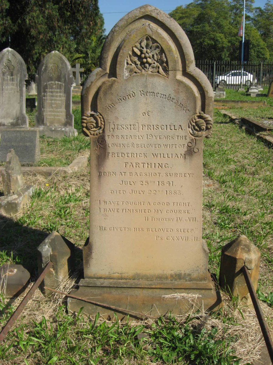 FARTHING Priscilla 1841-1883