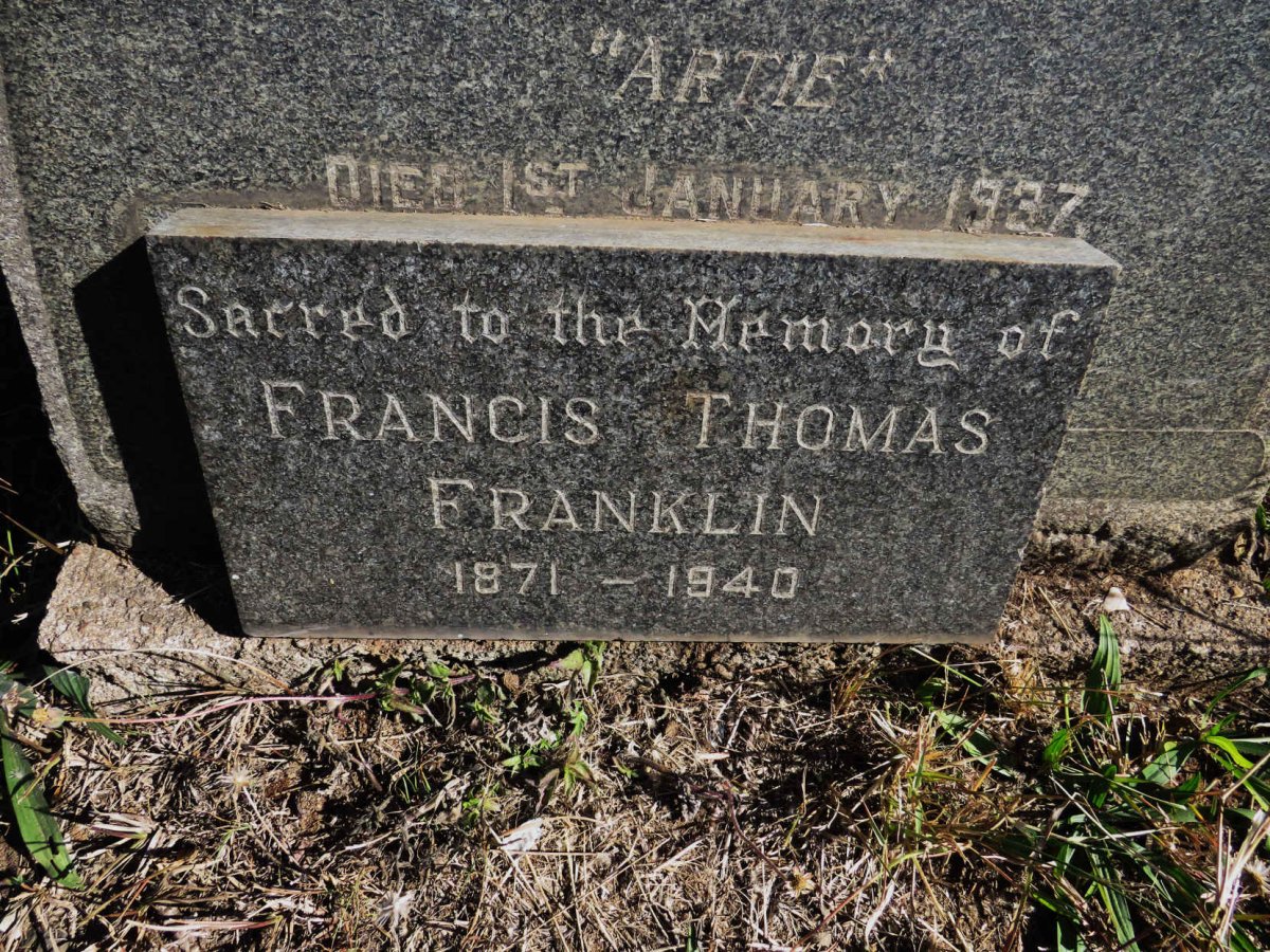 FRANKLIN Francis Thomas 1871-1940 :: FRANKISH Francis Arthur -1937 _2