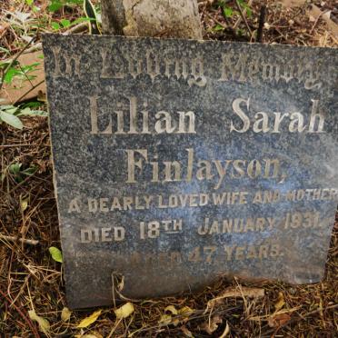 FINLAYSON Lilian Sarah -1931