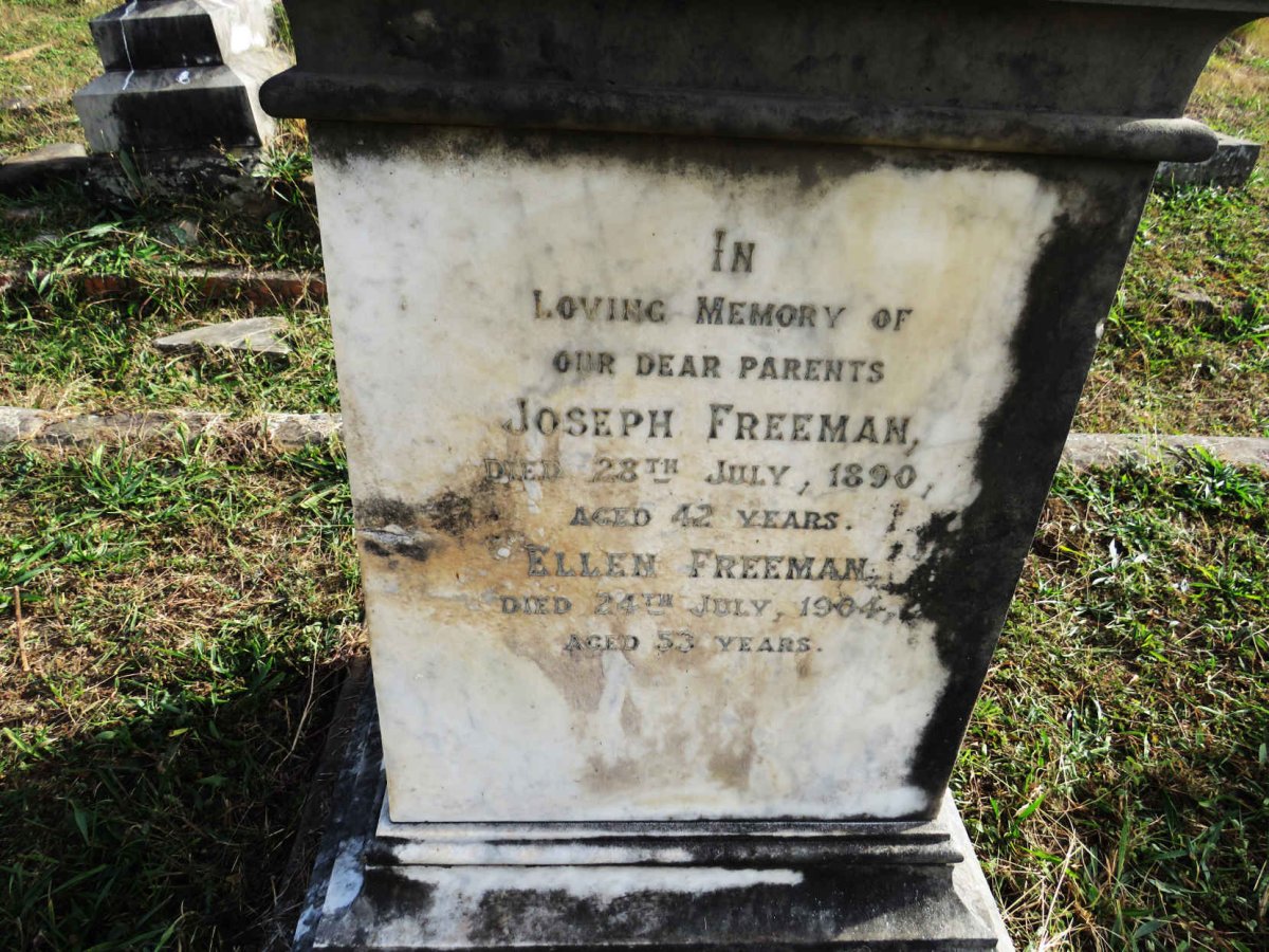 FREEMAN Joseph -1890 & Ellen -1904 :: WILLSON George Church -1887 & Sophia Florence -1888 _2