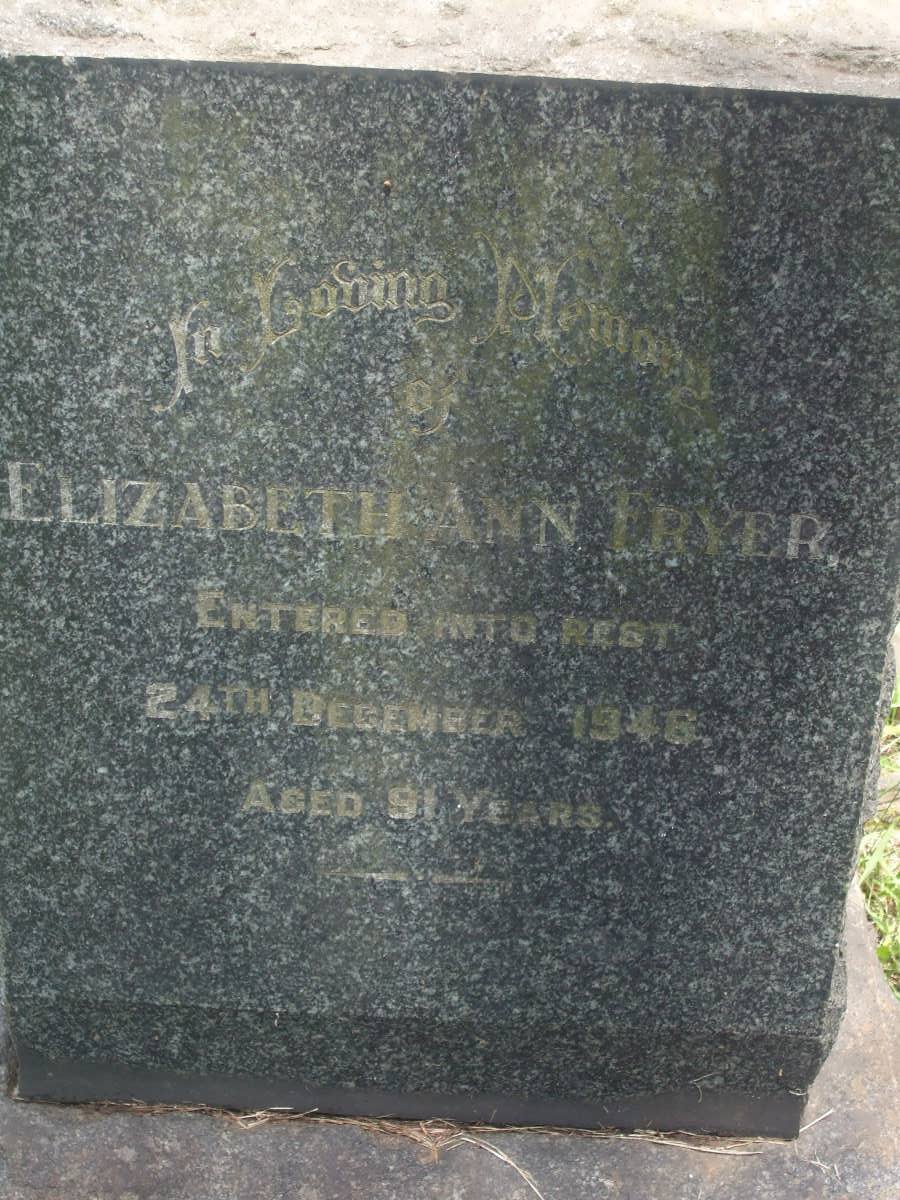 FRYER Elizabeth Ann -1946