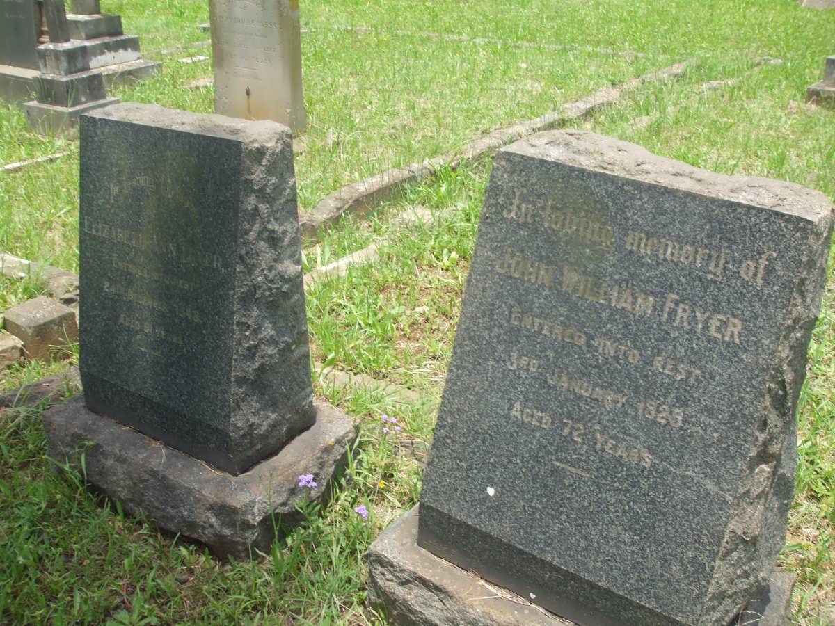 FRYER John William -1929 &amp; Elizabeth Ann -1946