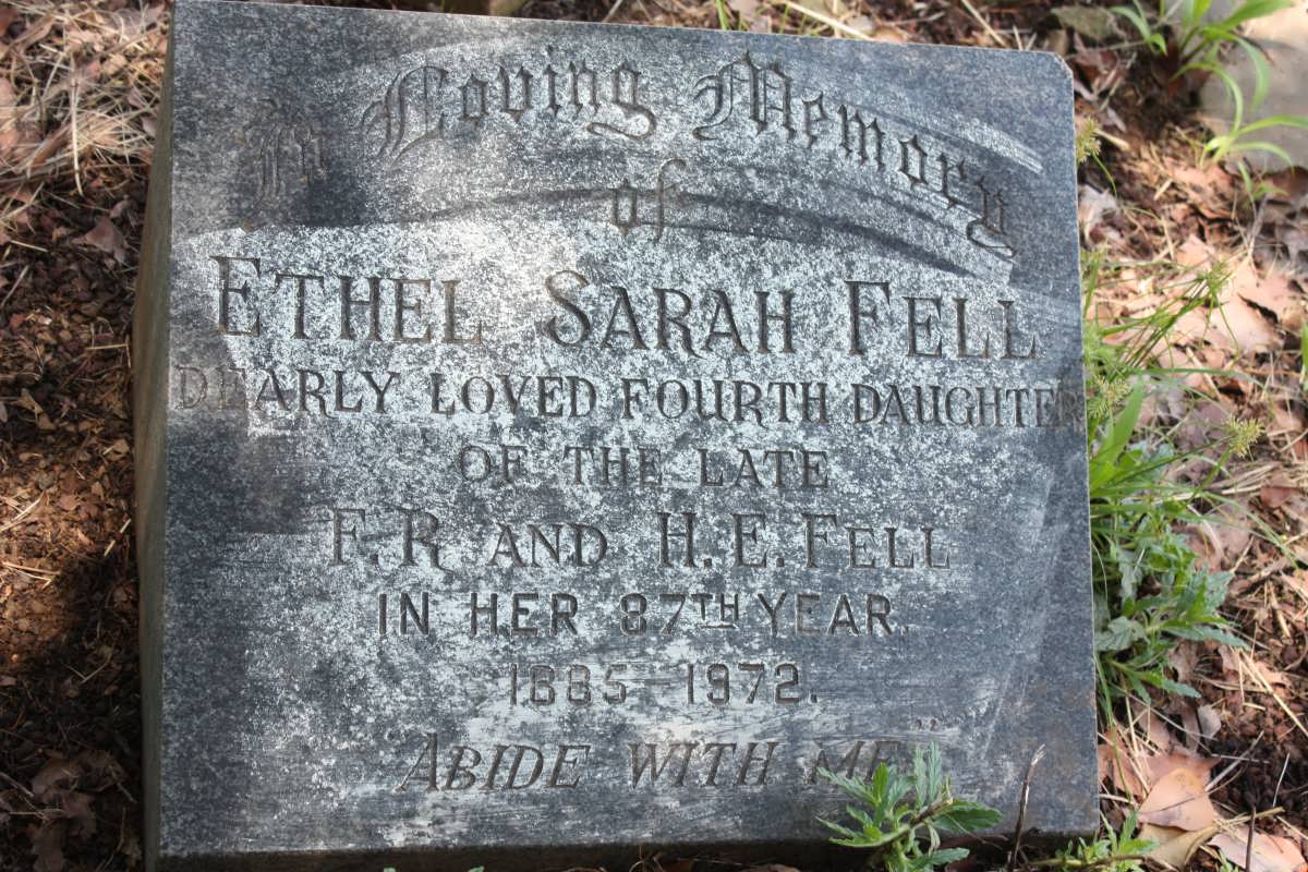 FELL Ethel Sarah 1885-1972