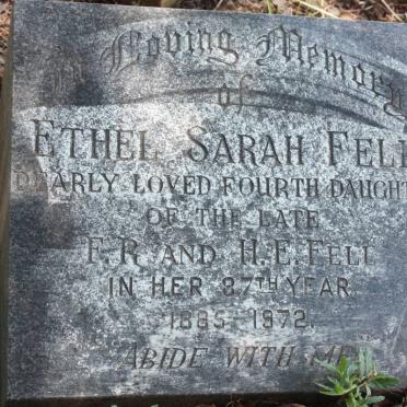 FELL Norah Jane -1921 :: FELL Ethel Sarah 1885-1972 