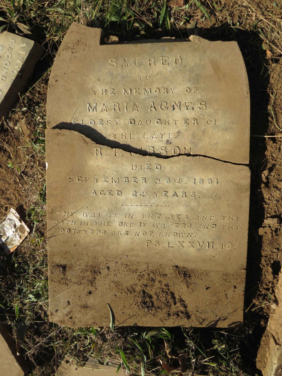 GIBSON Maria Agnes -1881