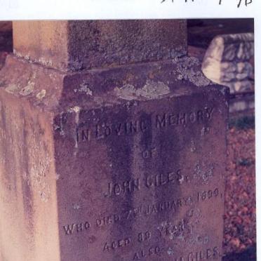 GILES John -1890 :: GILES Margaret Amelia -1961