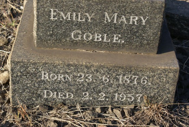 GOBLE Emily Mary 1876-1957