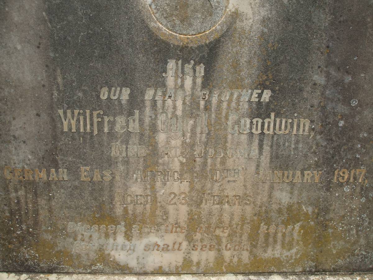GOODWIN Wilfred Cyril -1917