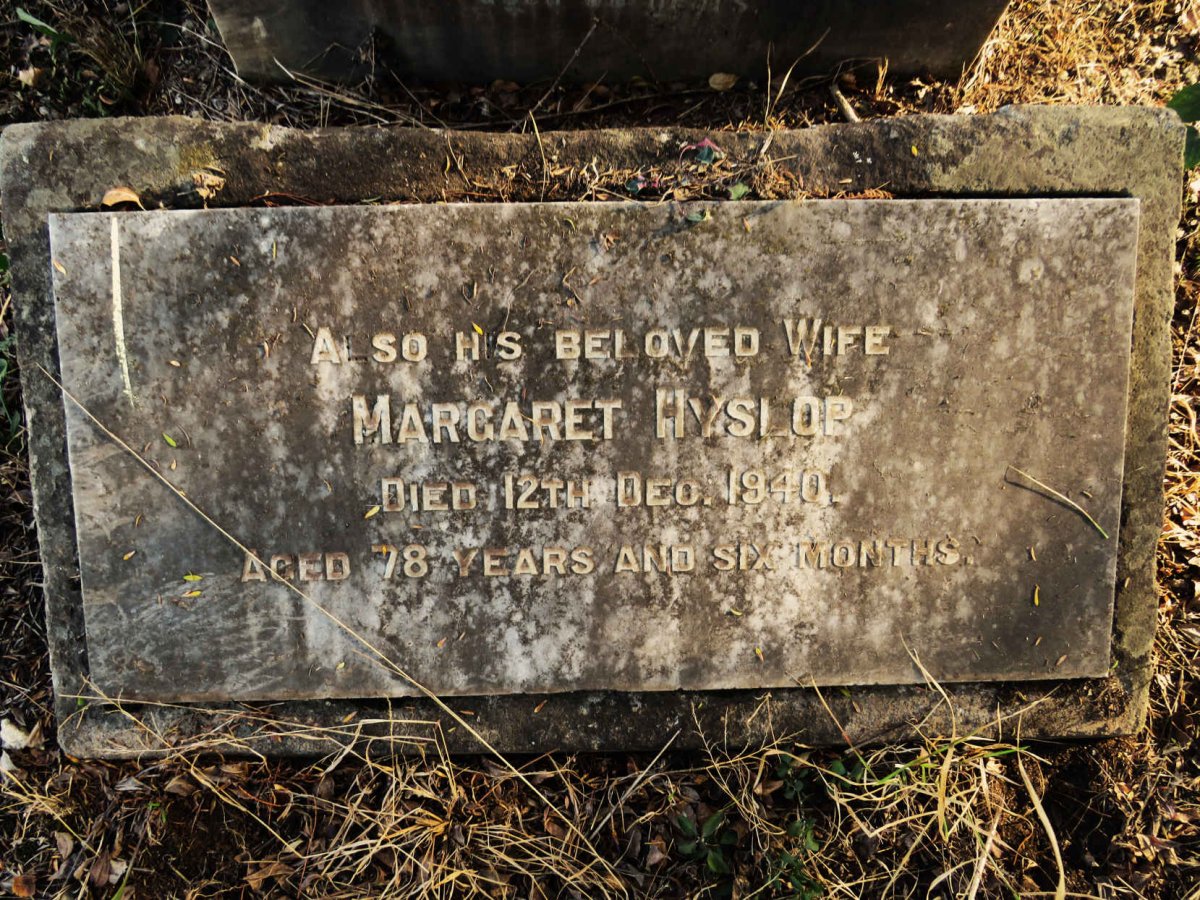 HYSLOP Margaret 1862-1940