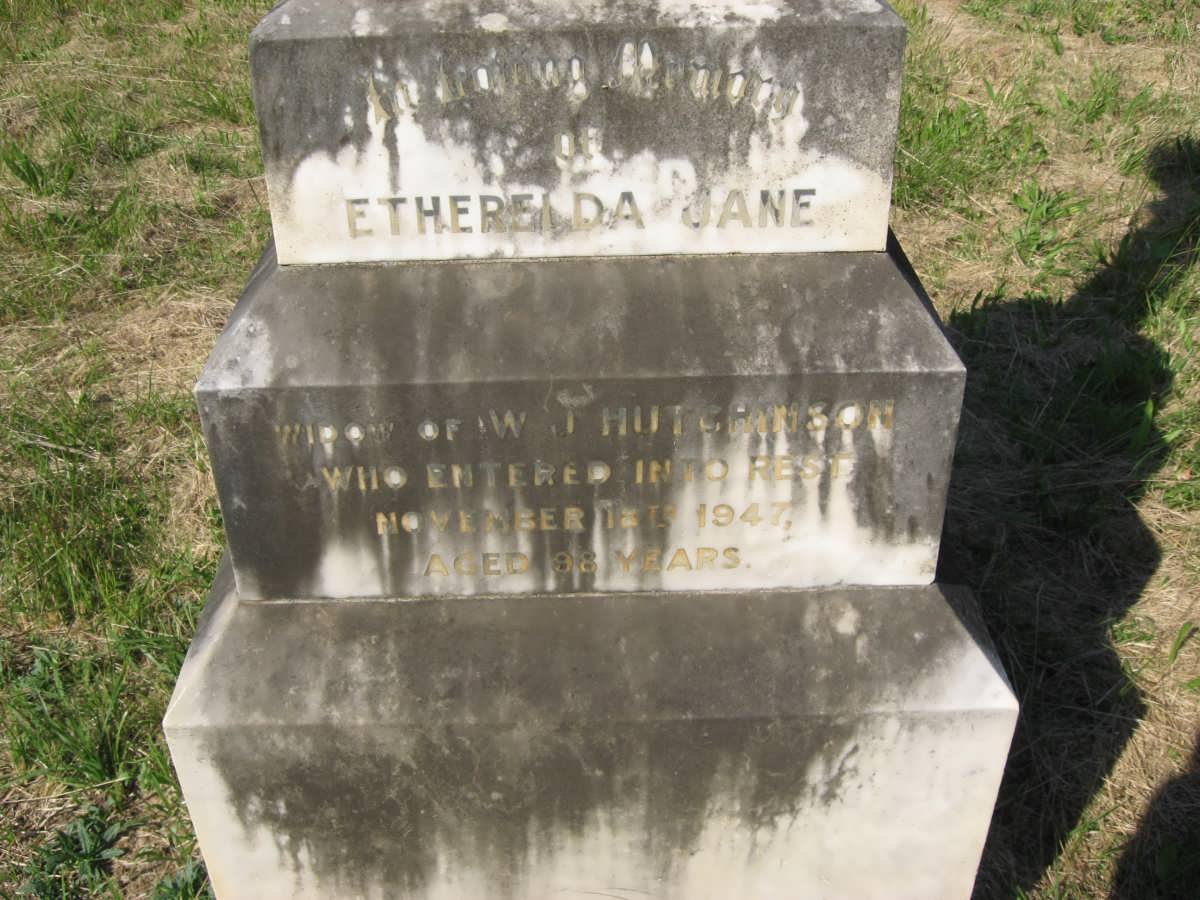 HUTCHINSON Etherelda Jane -1947