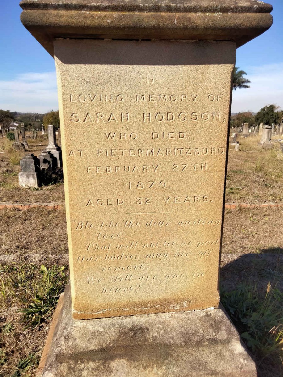 HODGSON Sarah -1879